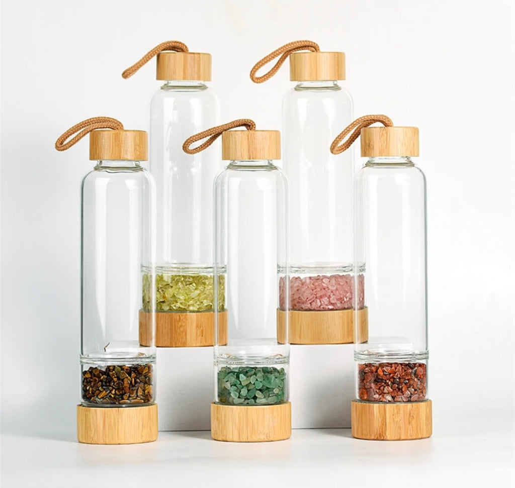 Crystal glass bottle