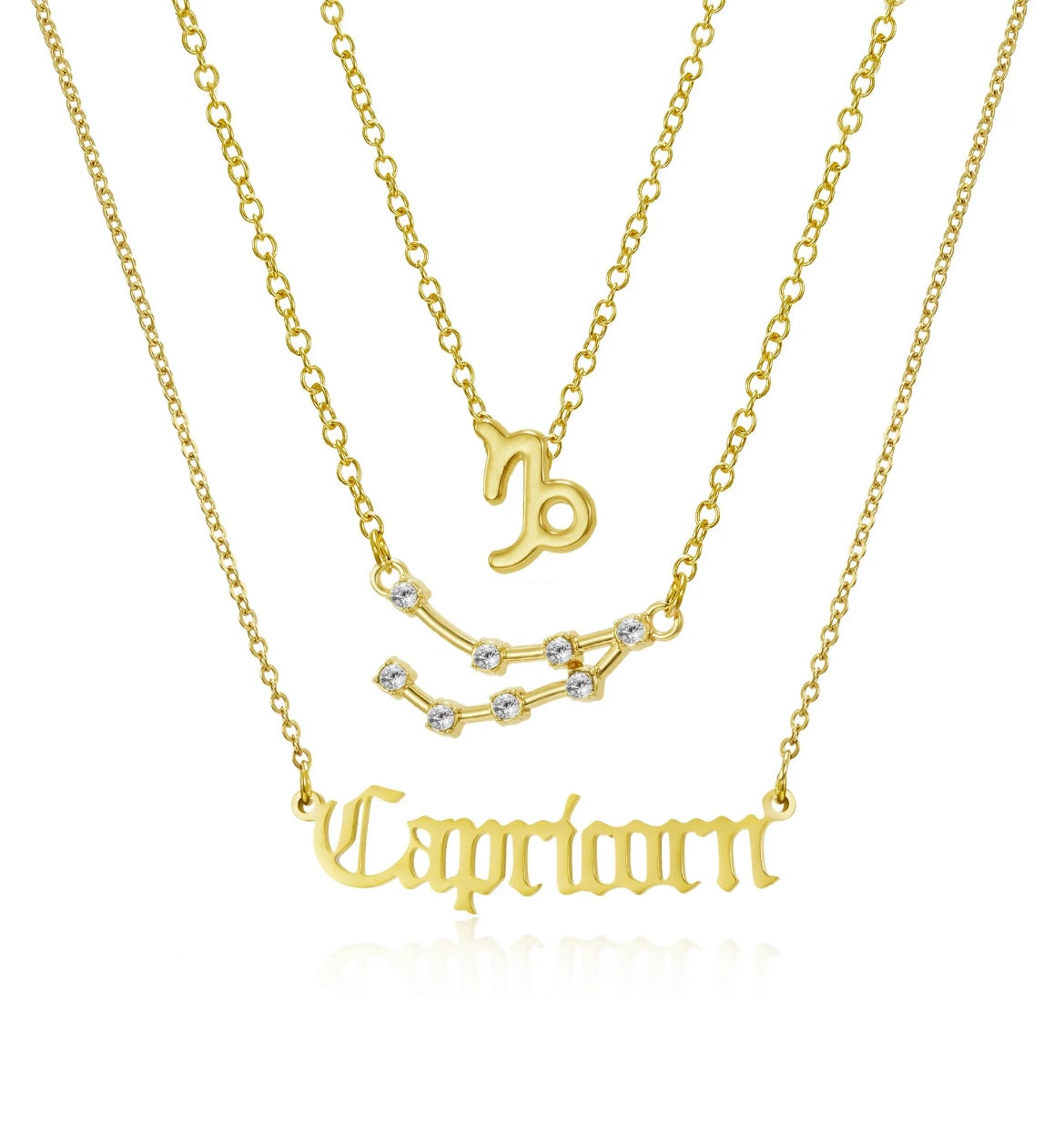 Zodiac necklace 3pcs
