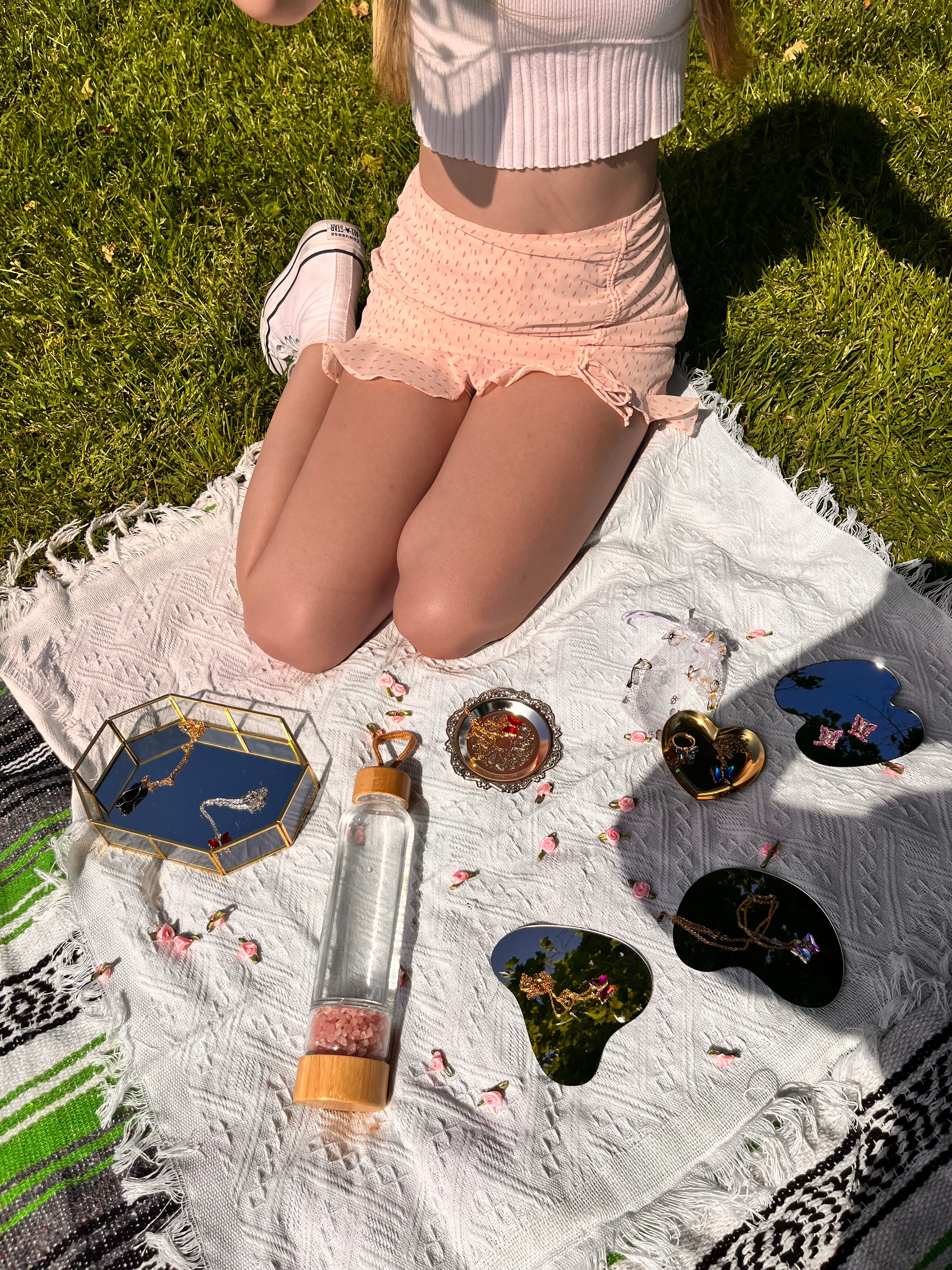 Crystal glass bottle