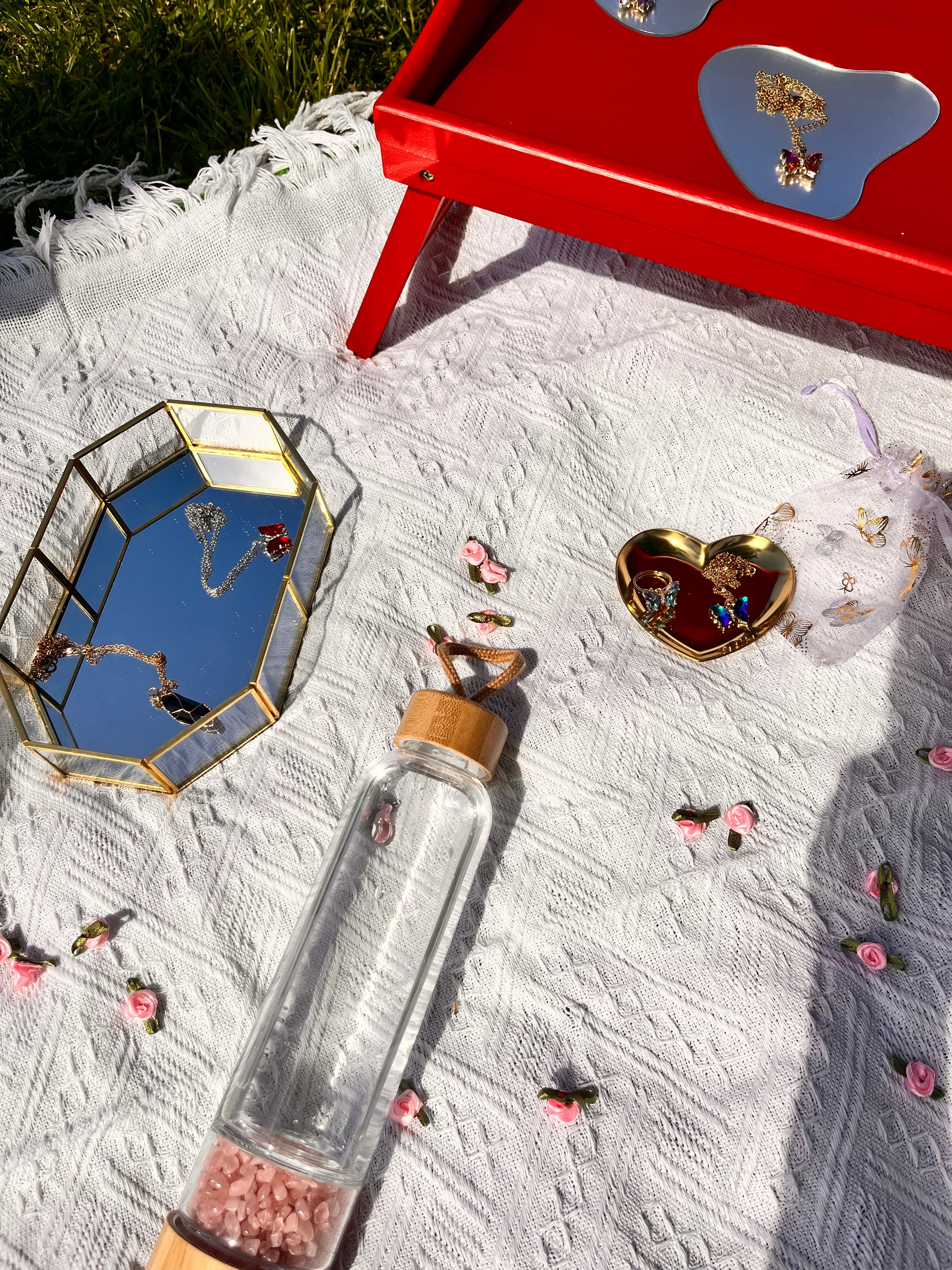 Crystal glass bottle