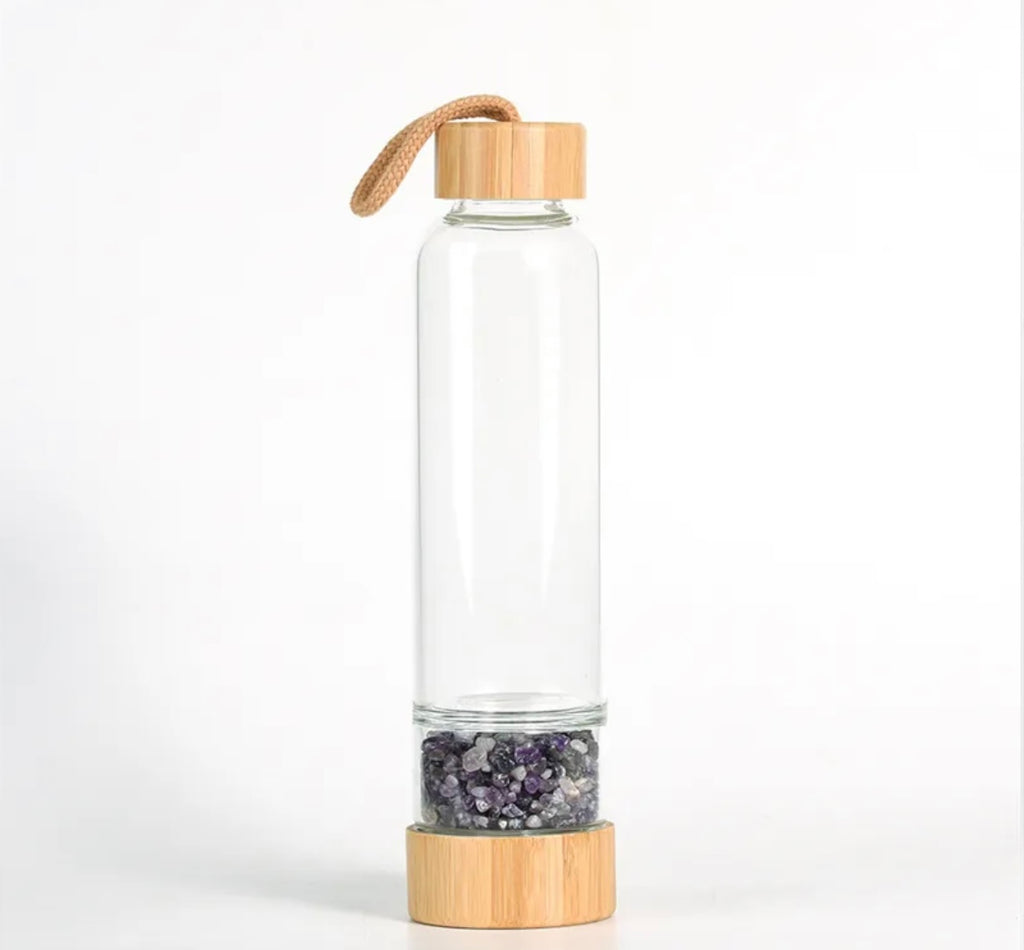 Crystal glass bottle