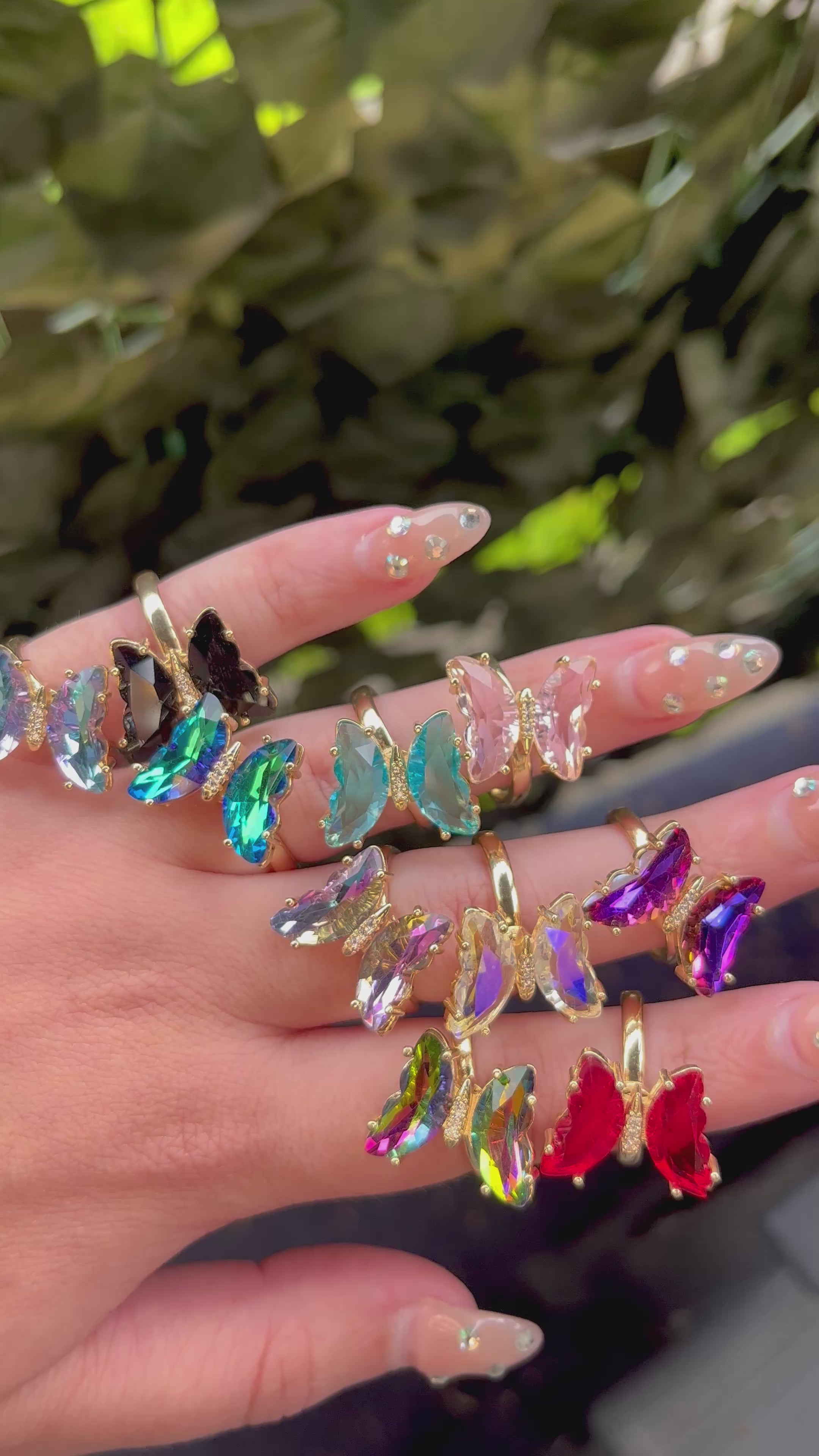Butterfly fidget ring