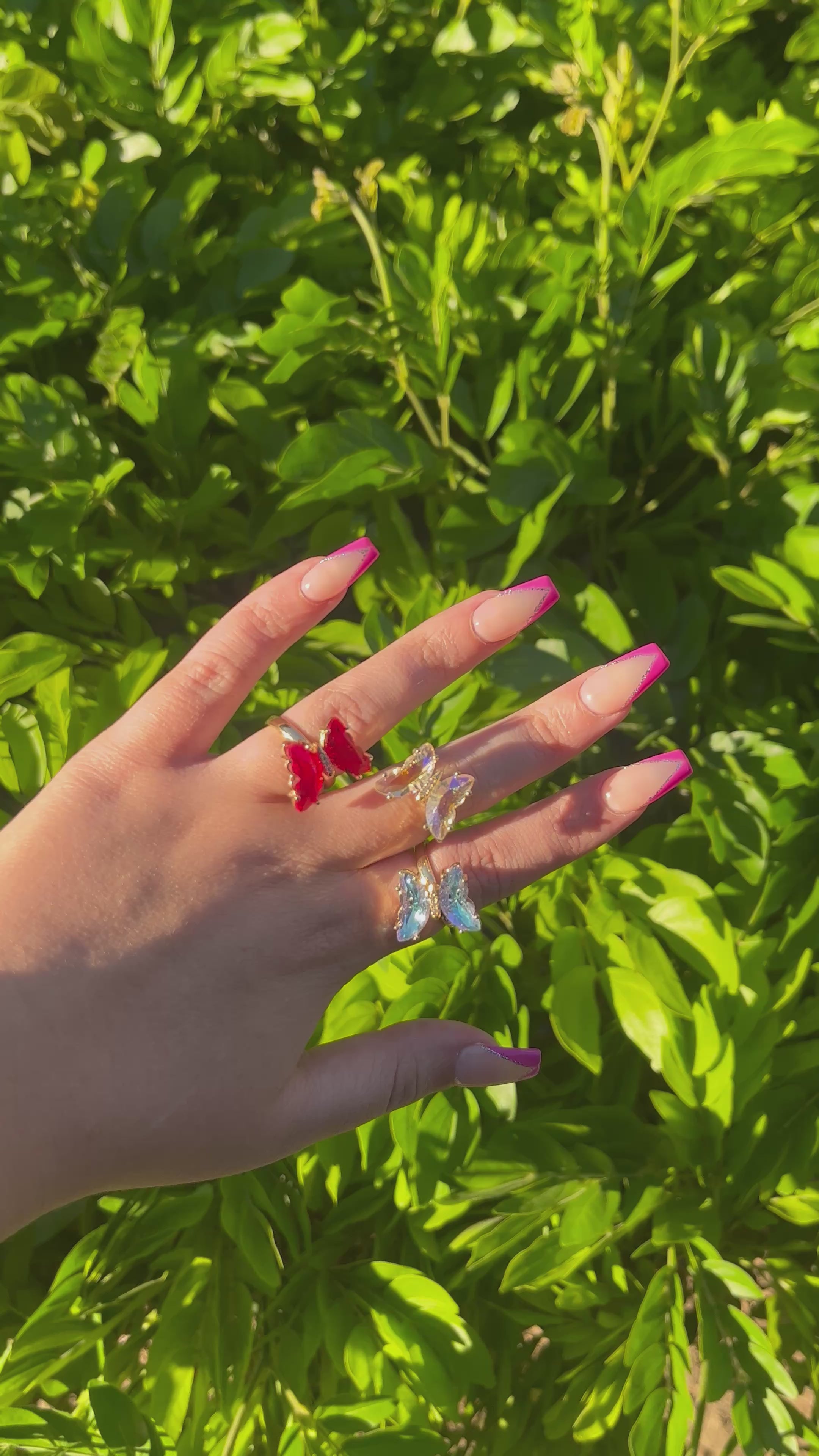 Butterfly fidget ring